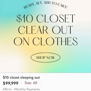 Closet‎ clear out